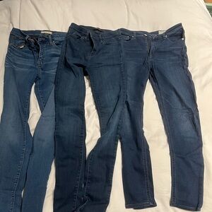 Madewell Rag & Bone J Brand Lot of 3 pairs Women's Skinny Jeans Size 27